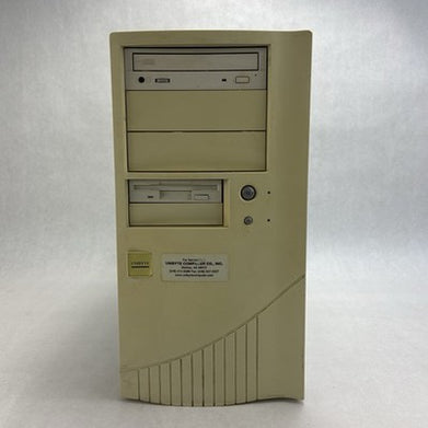 Unbranded ATX Mid Tower Computer Case Beige Bare Bones No Power Supply