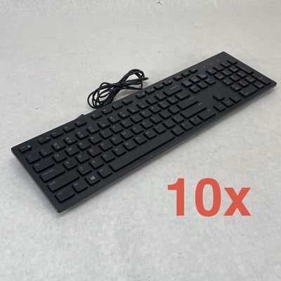 Dell OEM KB216 Wired USB Keyboard Black ORKRON Lot of 10
