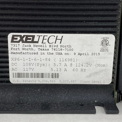 ExelTech XP 600 XP6-1-i-6-1-84 117V 5.13A 600W Power Inverter
