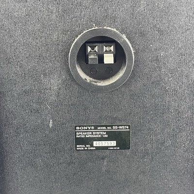 Sony SS-WS74 Passive Subwoofer Home Theater Speaker Tested And Working