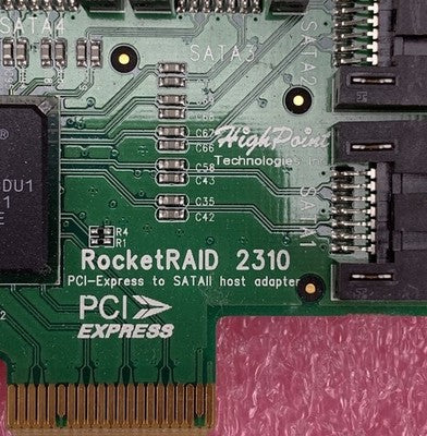HighPoint RocketRAID 2310 PCI-Express to SATAII Host Adapter Card