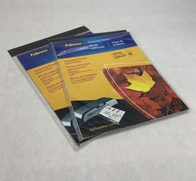 Fellowes CRC53206 Laminator Test Sheets 10 Pack (Lot of 2)