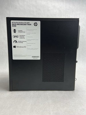 HP Pavilion 570-P064 DT Intel Core i3-7100 3.9GHz 8GB RAM No HDD No OS