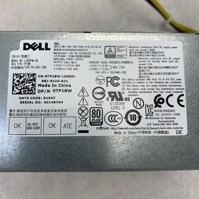 Dell L260EPM-00 80 Plus Platinum 260W Switching Power Supply TP18W - Tested