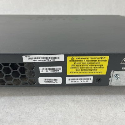 Cisco Catalyst WS-C2960X-48FPD-L 48-Port Gigabit Managed PoE+ V08 - Tested