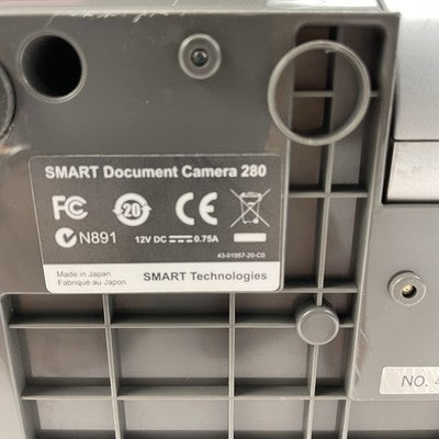 SMART Document Camera 280 Digital Presenter Projector Gray without Power Supply
