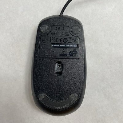Dell USB Wired Scroll Wheel Optical Black Mouse MS111-P Lot of 5