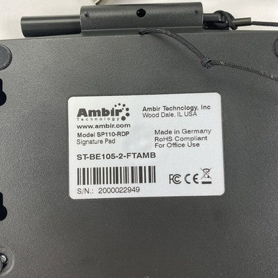 Ambir SP110-RDP Signature Pad Tested Missing Pen Tip