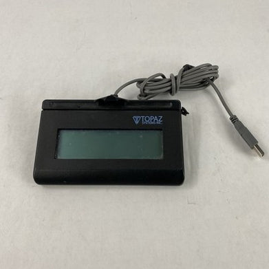 Topaz T-L460-HSB-R LCD USB SigLite Signature Pad Power Tested No Stylus
