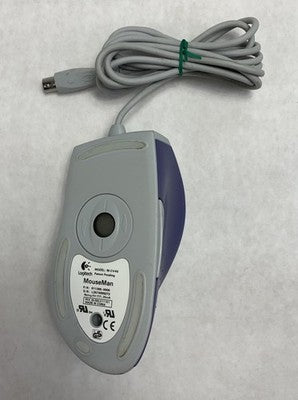 Logitech M-CV46 MouseMan PS/2-Wired 4-Button Trackball Mouse - Tested