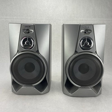 Sony SS M100 Speakers 3 Way Bass Reflex System 6 Ohms Gray Tested