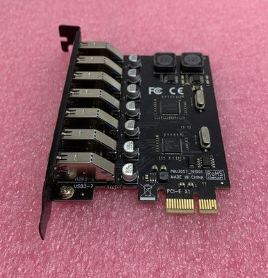 Unbranded PCIE to USB 3.0 Adapter 7-Port PCIE Expansion Card