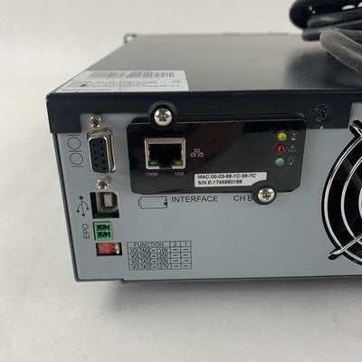 Emerson Liebert PS1000RT3-120W 1000VA UPS Tested No Batteries Cracked Faceplate