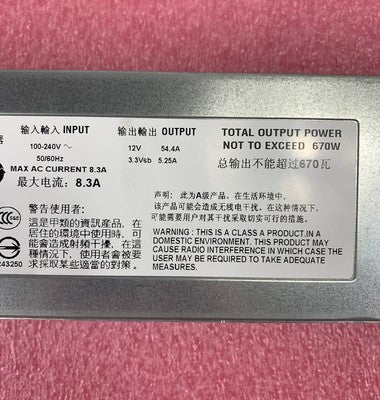 Dell Z670P-00 670W Server Power Supply