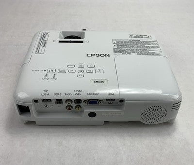 Epson EX6220 H550A LCD Lamp Projector No Remote No Power Supply- 2735 Lamp Hours
