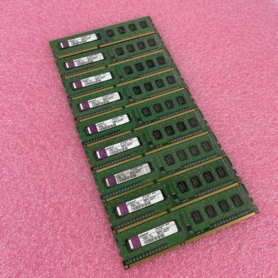 Kingston PC3-8500U DDR3-1066 Desktop RAM Lot 9pc 10GB Total Untested