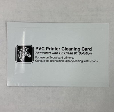Zebra 800104-001 PVC Printer Cleaning Card for Zebra Card Printers (Lot of 13)