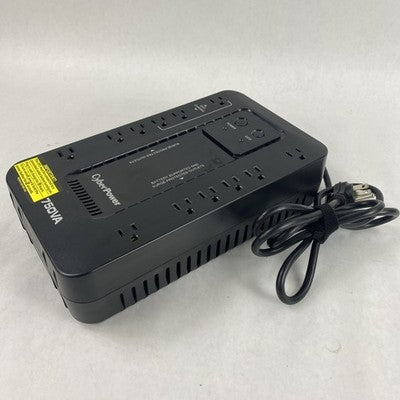 Cyber Power EC750G Ecologic UPS 12 Outlet 6 Surge 750VA 120V Tested No Battery