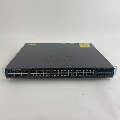 Cisco WS-C3650-48PS-S V05 Tested & Reset 2X PSU