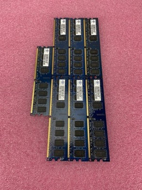 Nanya NT2GT64U8HD0BY-AD 2GB 2Rx8 PC2-6400U-666-13-E1.800 Lot of 7