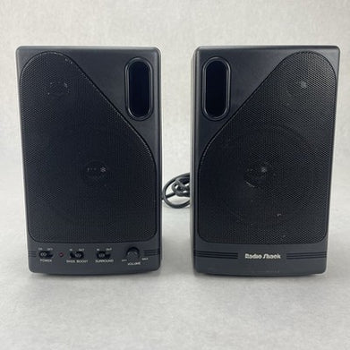 Radio Shack Amplified Speaker System - 40-1361 Tested  No Power Supply