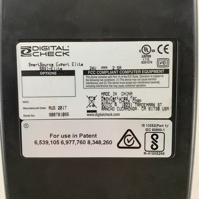 Burroughs SSX1-ELITE Digital Check Scanner USB Network Bad Rollers No Ink No PSU