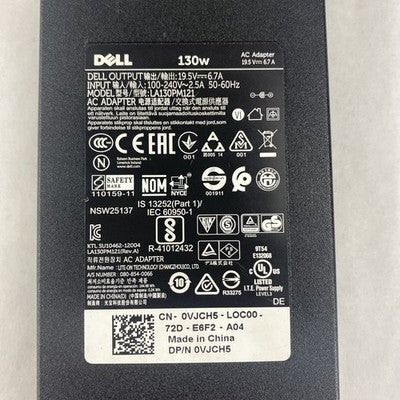Dell LA130PM121 AC Adapter 130W Mix Lot W/ HA130PM160 & DA130PE1-00 Lot of 3