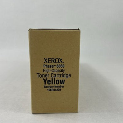 OEM Xerox 106R01220 Phaser 6360 High Capacity Yellow Toner Cartridge