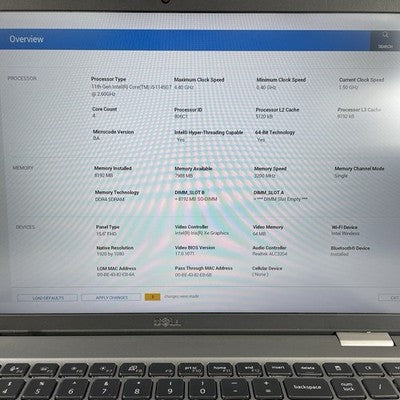 Dell Latitude 5520 15.6" i5-1145G7 2.60 GHz 8 GB RAM No SSD/OS/Battery - Read