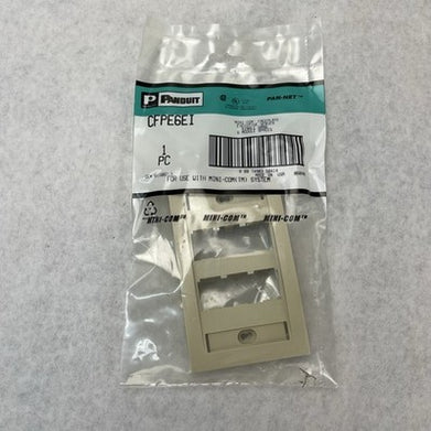Panduit CFPE6EI MINI-COM Face-Plate Executive Series 6 Module Spaces Lot of 10