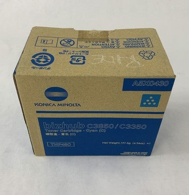 Konica Minolta Bizhub C3850/C3350 A5X0430 Cyan Toner Cartridge