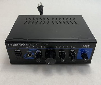 Pyle Pro PTA3 2x75W Stereo Power Amplifier - Power Tested