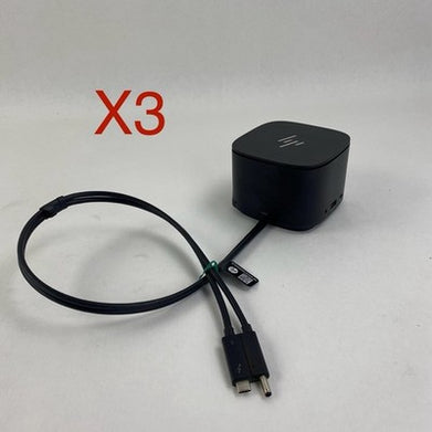 HP HSN-IX01 TB Dock G2 w/ Combo Cable No AC Adapter Lot of 3