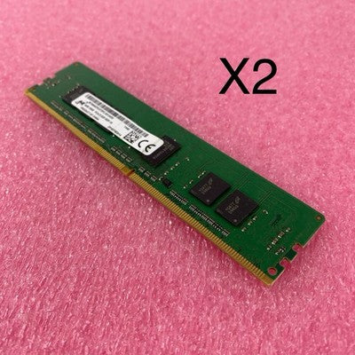 Micron 4GB DDR4 PC4-2133P Server Ram MTA9ASF51272PZ-2G1A2IG - Lot of 2