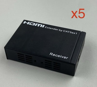 Monoprice Blackbird HDMI Extender Receiver 16048 - Lot of 5