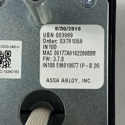 Assa Abloy IN100 U4A-SCYMCA1 Card Scanner