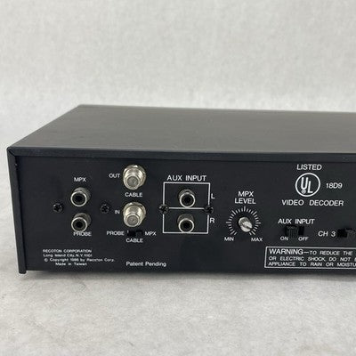 FRED F.R.E.D III Recoton DBX Amplified Entertainment MTS Decoder Stereo Amp V624