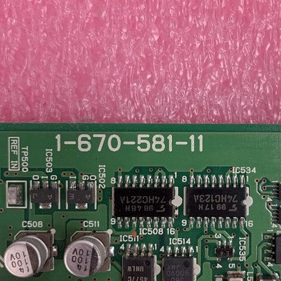 Sony 1-670-581-11 VPR-47 Player Board for Betacam SX DNW-A65 Cassette Player
