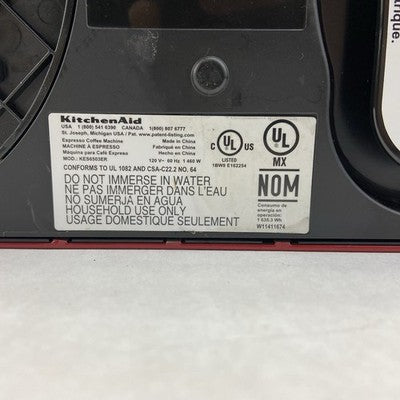 KitchenAid Metal Semi-Automatic Espresso Machine Empire Red KES6503ER