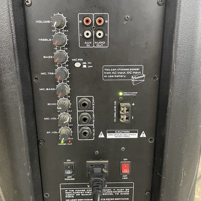 Nutek  TS-70215BL Active PA Speaker Tested Working No Battery