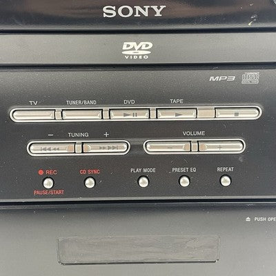 Sony CMT-DV2D DVD/CD/Cassette Deck Receiver  No Remote For Parts