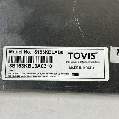 Tovis 15.3" S153KBLAB0 LCD Panel Untested