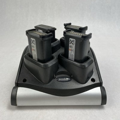 Symbol SAC9000-4000R Charging Cradle and 4 Batteries Untested