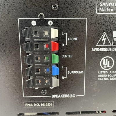 Sanyo Subwoofer ASX-3000 Powered Subwoolfer Tested Working