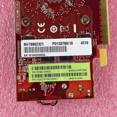 Barco AMD FirePro MXRT 2600 2GB DDR3 PCIe Graphics Card P/N: 102C5791100