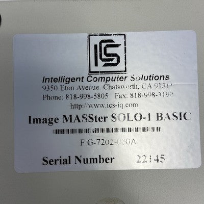 Intelligent Computer Solutions Image MASSter Solo - Solo 2 Professional Untested