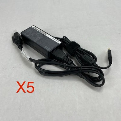 Lenovo  Model PA-1650-74 65 watt AC Adapter/Charger with Power Cord Lot of 5