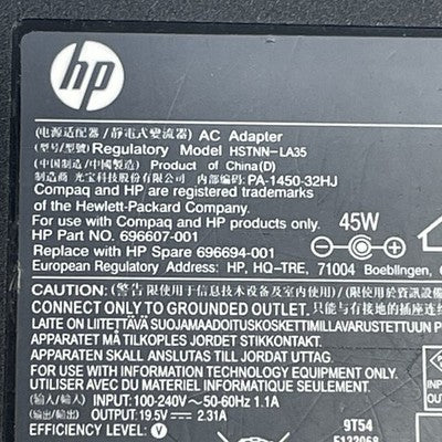 Original HP HSTNN-LA35 45w AC Adapter 19.5V 2.31A Laptop Charger Lot of 3