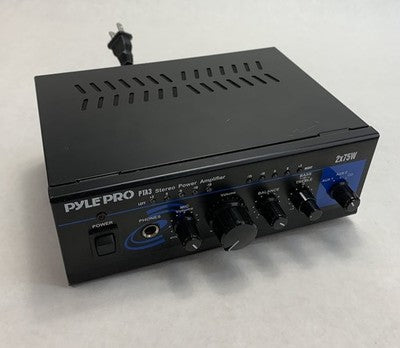 Pyle Pro PTA3 2x75W Stereo Power Amplifier - Power Tested