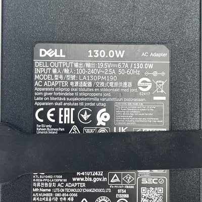 Dell 130W LA130PM190  AC Adapter Lot of 10